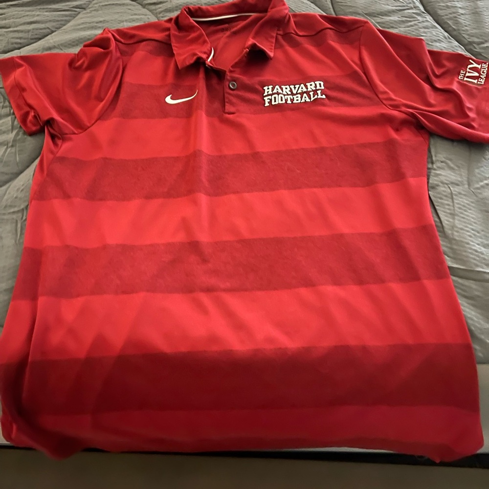 Nike Harvard football polo